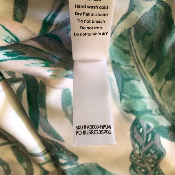 Andie NWT Waikiki Coverup Ruched Gathering Halter Bandeau Dress Tropical Prt XS - Picture 12 of 14